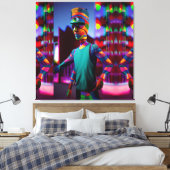 私のコーヒーを吸った男 – Ken Gage Art キャンバスプリント (インサイチュ (寝室))