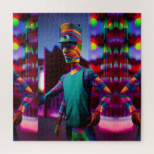 私のコーヒーを吸った男 – Ken Gage Art ジグソーパズル (縦)