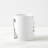 私のコーヒーを手に、かわいい犬、カスタム コーヒーマグカップ (中央)