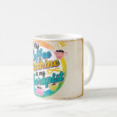 私のコーヒーマシンは私のセラピストだ コーヒーマグカップ (正面右)
