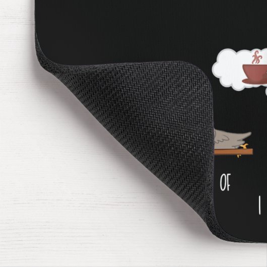 私のコーヒームードフクロウのギフトフクロウ愛好家コーヒーギフト マウスパッド (コーナー)