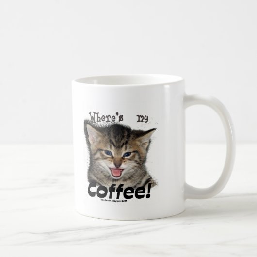 私のコーヒー猫があるところ コーヒーマグカップ (右)