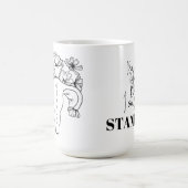 私のコーヒー私の子宮 コーヒーマグカップ (中央)