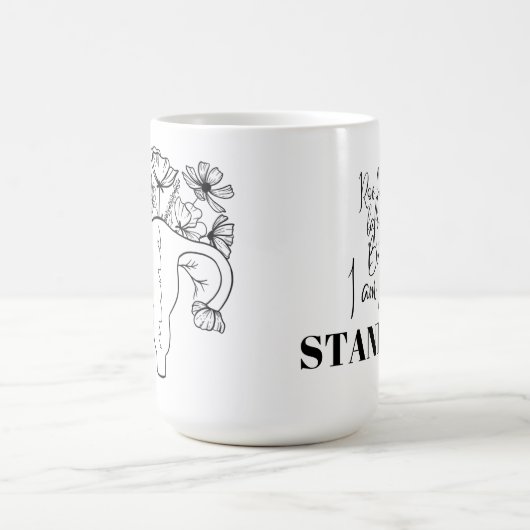 私のコーヒー私の子宮 コーヒーマグカップ (中央)