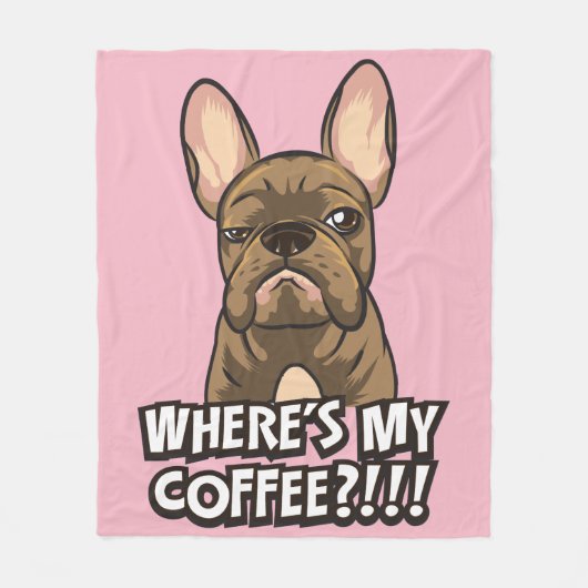 私のコーヒー綿毛布があるところ フリースブランケット (正面)