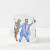 私のコーヒー… フロストグラスマグカップ (正面左)