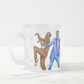 私のコーヒー… フロストグラスマグカップ (左)