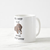私のコーヒー・マグのダックスフント コーヒーマグカップ (正面右)