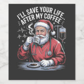 私のコーヒ救ークリスマス後のあなたの人生 ワインラベル (シングルラベル)