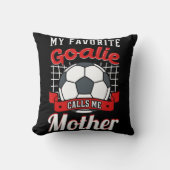 私のゴアお気に入りのリーは私を母サッカー選手Mと呼ぶ クッション (正面)