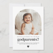 私のゴッドの写真の提案は私の親か 招待状 (正面)