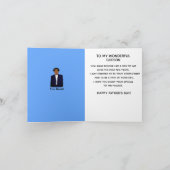 私のゴッドソンアフリカ系アメリカ人の父の日のカードに カード (内部)