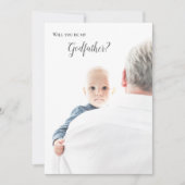 私のゴッドファーザーのフルフォト招待状 招待状 (正面)