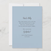 私のゴッドファーザーのフルフォト招待状 招待状 (裏面)