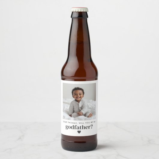 私のゴッドファーザーの写真の提案 ビールラベル (正面)