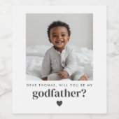 私のゴッドファーザーの写真の提案 ワインラベル (シングルラベル)