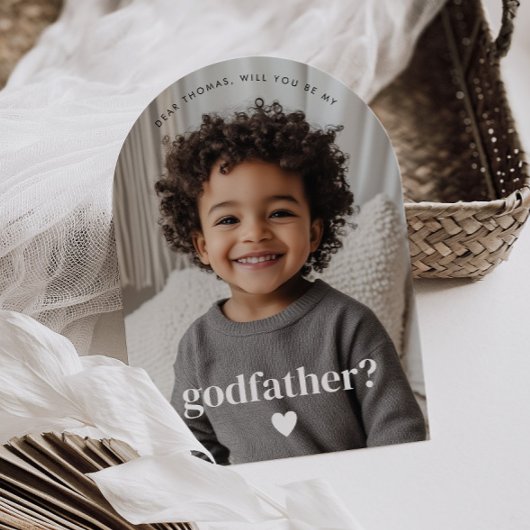 私のゴッドファーザーの写真の提案 招待状