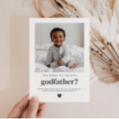 私のゴッドファーザーの写真の提案 招待状