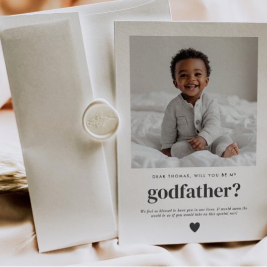 私のゴッドファーザーの写真の提案 招待状