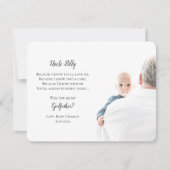 私のゴッドファーザーの提案写真になる 招待状 (正面)