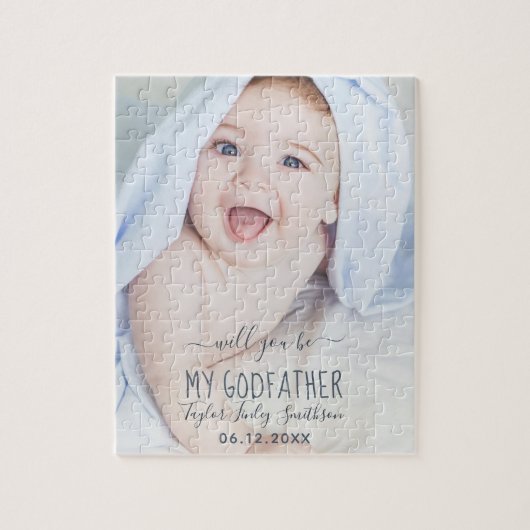 私のゴッドファーザー可愛い写真パーソナライズされたか ジグソーパズル (縦)