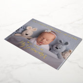 私のゴッドマザーの上品な写真パーソナライズされたか 箔シーズンカード (回転した状態)