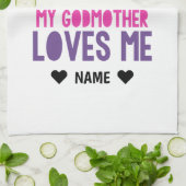 私のゴッドマザーは私を愛している – フクロウ キッチンタオル (折り畳み)