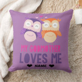 私のゴッドマザーは私を愛している – フクロウ クッション (ブランケット)