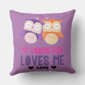 私のゴッドマザーは私を愛している – フクロウ クッション (裏面)
