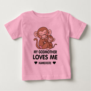 私のゴッドマザーは私を愛している ベビーTシャツ