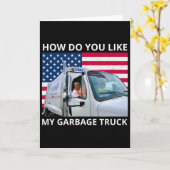 私のゴミ収集車のトランプライドはどう思う？ ゴミ  カード (黄色い花)