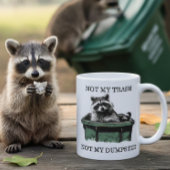 私のゴミ箱じゃない アライグマ コーヒーマグカップ