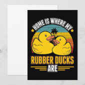 私のゴム鴨がいる場所が家だ 招待状 (正面/裏面)