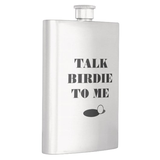 私のゴルフおもしろい引用文お尻フラスコにバーディを話す フラスク (右)