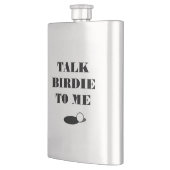 私のゴルフおもしろい引用文お尻フラスコにバーディを話す フラスク (左)