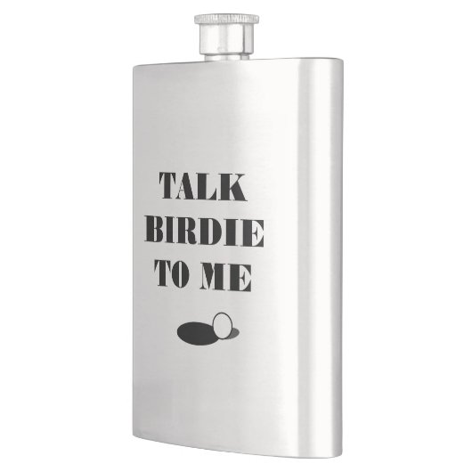 私のゴルフおもしろい引用文お尻フラスコにバーディを話す フラスク (左)