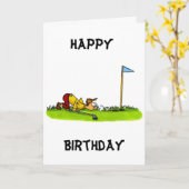 私のゴルファーへの**ハッピーバースデーお気に入りの** カード (黄色い花)