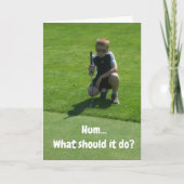 私のゴルファー最高のに対する「誕生日は今までお気に入りの」 カード (正面)