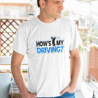 私のゴルフ場の運転は？ Tシャツ