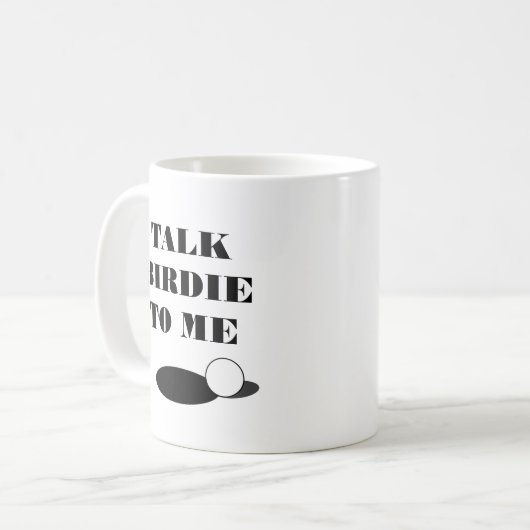 私のゴルフ引用文のコーヒーマおもしろいグのギフトにバーディーを話す コーヒーマグカップ (正面左)