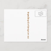 私のゴーストのような姿を眺める ポストカード (裏面)