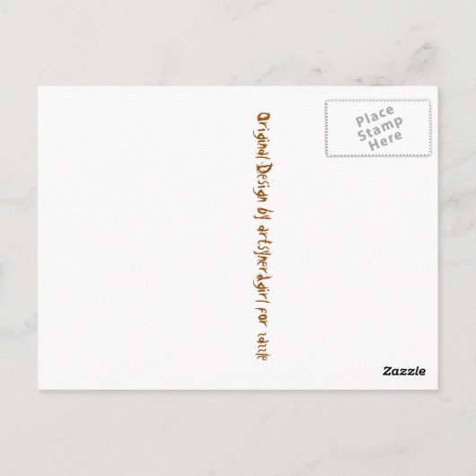 私のゴーストのような姿を眺める ポストカード (裏面)