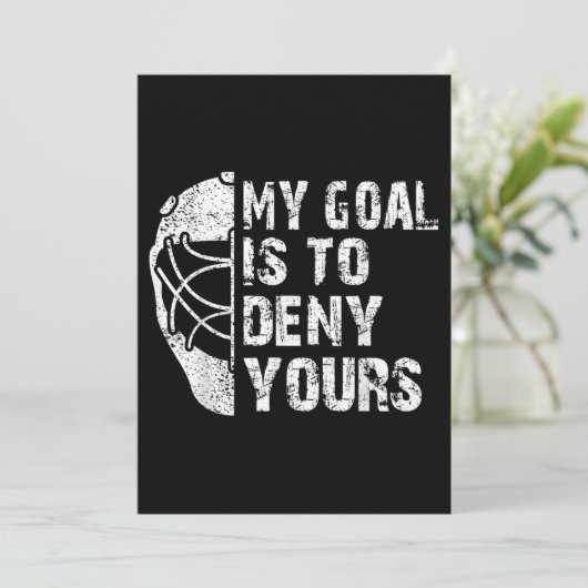 私のゴールおもしろいはあなたのホッケー・ゴアリー・アイスを否定することです 招待状 (スタンド正面)