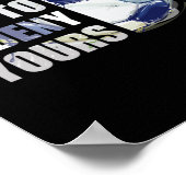 私のゴールはあなたのサッカーのゴアリーを否定することだ ポスター (角)