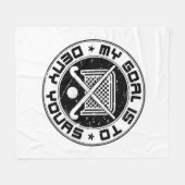 私のゴールはあなたのフィールドホッケーGoalieを否定する フリースブランケット (正面(横))