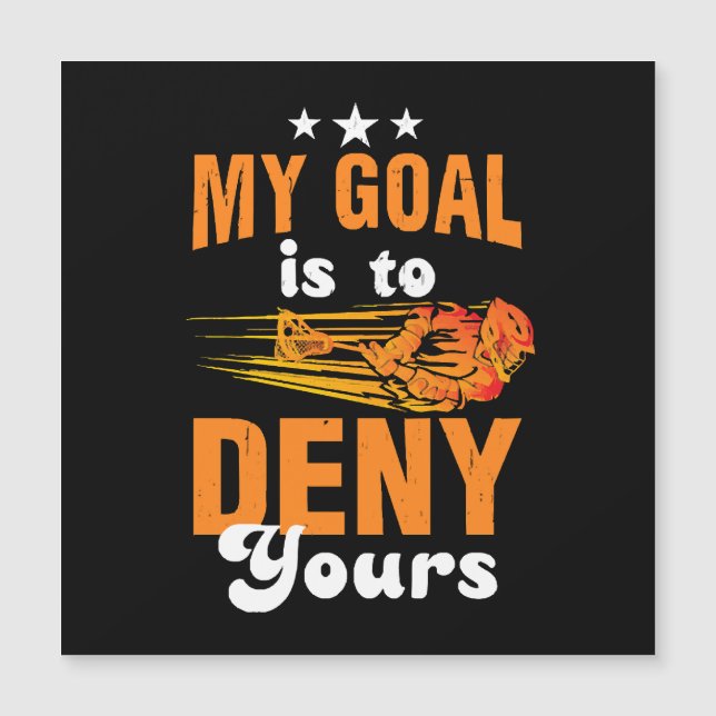 私のゴールはあなたのラクロスを否定する (正面)