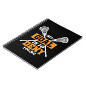 私のゴールはあなたのラクロスを否定する ノートブック (左側)