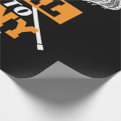 私のゴールはあなたのラクロスを否定する ラッピングペーパー (角)