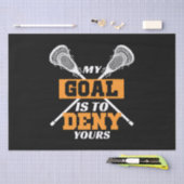 私のゴールはあなたのラクロスを否定する 薄葉紙 (クラフト)