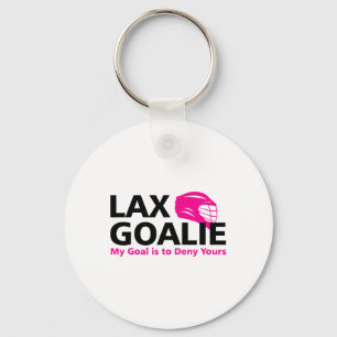 私のゴールはあなたのラクロスGoalie Laxを否定することだおもしろい キーホルダー